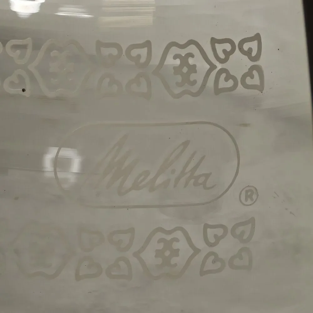 Melitta Corning 2 to 4 Cup Glass Replacement Coffee Pot Carafe Cafe Vintage